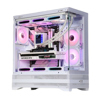 220A01 DIY Custom Mid ATX PC Black PC Cabinet Desktop Computer Tower Cases Gaming PC Cabinet Sea View Case