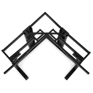 Bureau debout en forme de L, réglable en hauteur électriquement, bureau d'angle en forme de L, poste de travail à trois moteurs, <span class=keywords><strong>table</strong></span> d'<span class=keywords><strong>ordinateur</strong></span> - Product Image 6
