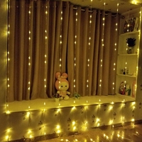 Guirlande lumineuse rideau de fenêtre 3x3m 320 LED effet pluie de météores, cascade d'eau, pour mariage et Noël