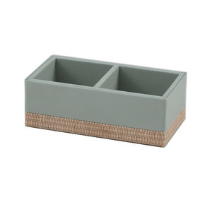 Boîte à thé en cuir personnalisée plateau boîte <span class=keywords><strong>de</strong></span> <span class=keywords><strong>rangement</strong></span> <span class=keywords><strong>de</strong></span> bureau plateau à café accessoires <span class=keywords><strong>de</strong></span> chambre d'hôtel - Product Image 1