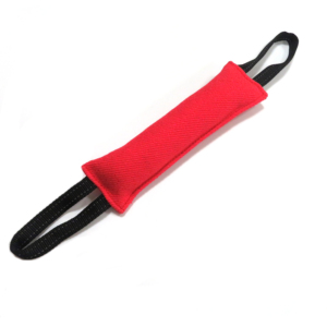 Mainan Gigit anjing peliharaan bahan kain tahan banting, mainan Tug of War dengan pegangan - Product Image 3