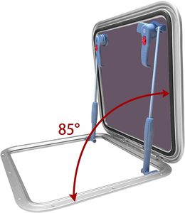 ISURE 마린 알루마이트 알루미늄 19.6 "x 19.6" 푸시 아웃 갑판 해치 보트 요트 스퀘어 해양 해치 현창 보트/요트/RV - Product Image 5