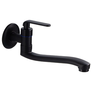 Rubinetto Moderno Nordico in Acciaio Inox a Parete con Foro Singolo e Beccuccio Girevole a 360°, Miscelatore Monoforo per Acqua Fredda per <span class=keywords><strong>Lavatoio</strong></span> e Lavanderia - Product Image 1