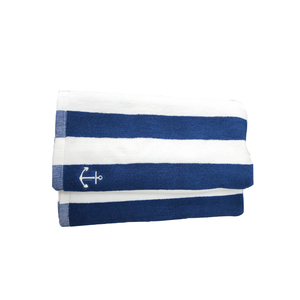 Haute qualité Hôtel <span class=keywords><strong>coton</strong></span> beach nage rayure serviettes cabana bleu vert serviettes de plage à rayures - Product Image 3