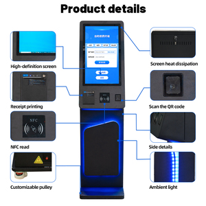 Kiosco de Autoservicio con Pantalla Táctil de 27 Pulgadas para Restaurantes/Supermercados, con Escaneo de Códigos <span class=keywords><strong>QR</strong></span>, Impresora de Recibos y Pago con RFID - Product Image 2
