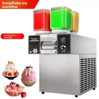Machine à glace pilée commerciale 4 saveurs, machine à glace en flocons, raseuse et broyeur à glace professionnel