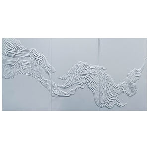 ورق حائط عصري فاخر من الجلد البلاستيكي ذاتي اللصق ، ورق حائط ثلاثي الأبعاد لديكور الفندق لغرفة المعيشة الكلاسيكية مقاومة للماء والحرائق - Product Image 2