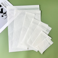 Enveloppes en papier ciré blanc biodégradable, translucides, thermoscellables, enduites à l'eau, pour le commerce électronique transfrontalier