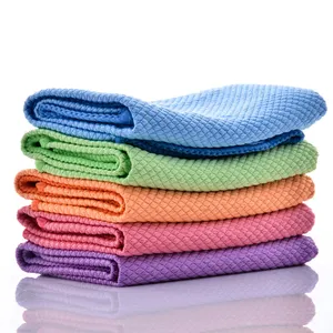 Soft Customization Microfiber Cleaning Cloth Absorbent Dish Plate For Kitchen Cloth Towel