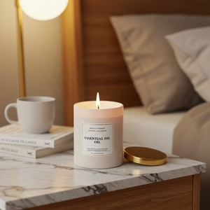 Nuevas Velas Aromáticas de Cera de Soya en Vaso de Vidrio Personalizadas para el Hogar Velas Perfumadas de Lujo para Cajas de Regalo de Embalaje - Product Image 6