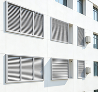 Lamelles en aluminium de type Z fixes pour intérieur et extérieur, ventilation, protection solaire, décoration, imperméables, résistantes à la chaleur, lamelles commerciales