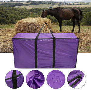 Sac de rangement pour animaux de compagnie en tissu Oxford, grand format, fermeture éclair, type sac de rangement pour foin, herbe séchée, nourriture pour chevaux - Product Image 2