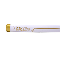 Ventes rapides Nouveau style Demon Slayer Version blanche Kochou Shinobu 17' Mini épée de cosplay d'anime en bois