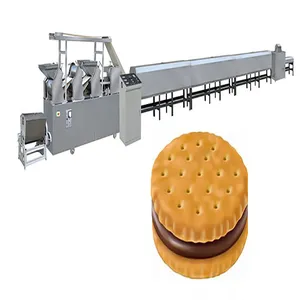 Línea de producción automática de galletas, máquina para hacer galletas pequeñas