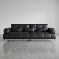 Neues Modell Modernes Günstiges Ledersofa-Set Wohnzimmermöbel Günstige Großhandels-Couch Leder-Wohnzimmersofas für den Heimgebrauch