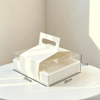 Boîte à gâteau transparente 4 pièces