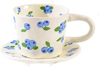 Usine directe en gros tasses en céramique tasse à café en céramique faite à la main avec soucoupe mignon après-midi thé tasse à eau tasse en céramique et assiette
