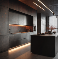 Mobili da Cucina Personalizzati con Installazione a Parete, Dimensioni su Misura per Progetti Interni Residenziali