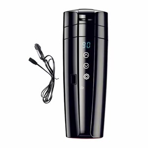 Portable Car Heating Cup 400ml Stainless Steel Touch Screen Digital Display Water Warmer Bottle Cup Car <b>Kettle</b> Intelligent Car E - Product Image 3