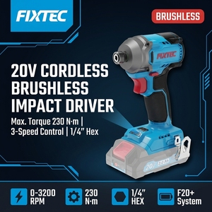 <span class=keywords><strong>Taladro</strong></span> Atornillador de Impacto Inalámbrico de 20V, Sin Escobillas, con Hexágono de 1/4'', 230 Nm, para Renovación del Hogar/Reparación de Automóviles/Electricista - Product Image 1