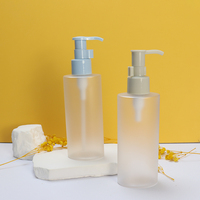 Bouteille de lotion crème pour le corps ovale personnalisée de 150ml bouteille d'huile démaquillante bouteille de lotion transparente transparente pour cosmétique