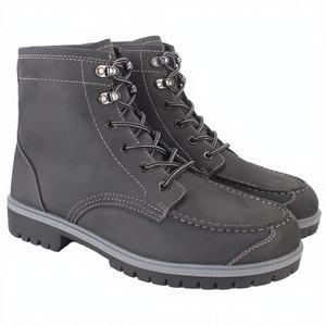 Botas de Nieve Personalizadas para Hombre, Tobillo Alto, Invierno, Parte Superior de Cuero Genuino, Plantilla EVA, Tendencia de Moda Otoño/Invierno - Product Image 3