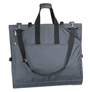 Bolsa de mano plegable personalizada con múltiples bolsillos y correa para el hombro, bolsa de ropa de viaje para vestido de boda de destino