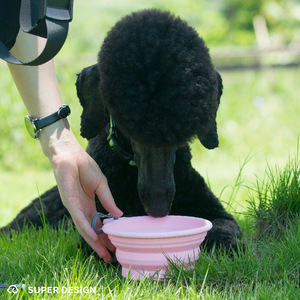 Grosir Mangkuk Air Anjing Dapat Dilipat Menggantung Di Tas dengan Klip Penjualan Terbaik Mangkuk Anjing Silikon - Product Image 4