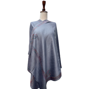 Premium Hand Embroidered <b>Scarves</b> Stoles Custom Artisan Crafted Soft Luxury Ethnic Fashion OEM ODM Wholesale Factory Supply - Product Image 3