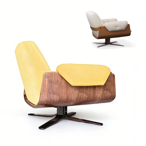 Sillón de Espuma Moldeada de Lujo con Base de Acero Inoxidable, Cómodo Sillón Individual con Accesorios - Product Image 1