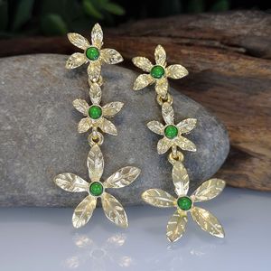 Orecchini con nappe a forma di fiore per donna, stile vintage, accessori per l'orecchio da indossare tutti i giorni - Product Image 5