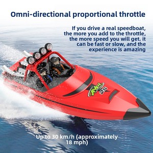 Modello di Motoscafo ad Alta Velocità con Turbina a Reazione, Elettrico in Resina, Alta Potenza, Anti-Ribaltamento, <span class=keywords><strong>Regalo</strong></span> per Ragazzi, Modello con Elica 725 - Product Image 3