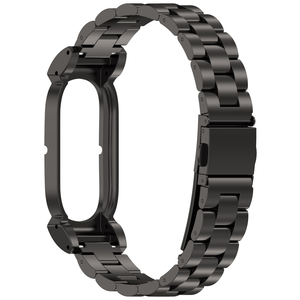 Bracelet en métal massif à 3 maillons de luxe avec fermeture magnétique en acier inoxydable pour montre connectée Google Fitbit Air - Product Image 3
