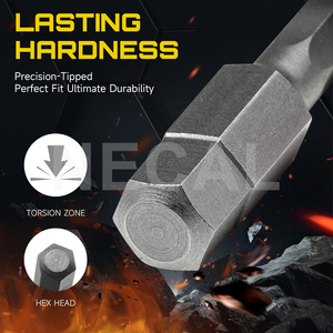 مجموعة رؤوس مغناطيسية سداسية الشكل S2 (مترية/إمبراطورية) للمفكات الهوائية والكهربائية - Product Image 3