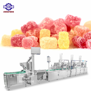 Marcas Automático Suave Vitamina Pectina Gelatina Almidón Mogul Gummy Candy Depositing Machine Línea de producción Panel táctil LED - Product Image 1