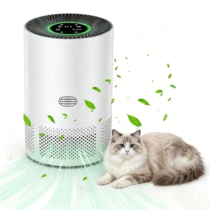 <span class=keywords><strong>Purificateur</strong></span> <span class=keywords><strong>d</strong></span>'<span class=keywords><strong>air</strong></span> portable rond pour animaux de compagnie, noir et blanc, deux couleurs, pour la purification quotidienne de l'<span class=keywords><strong>air</strong></span> intérieur des chats et des chiens, 23-50 dB pour 18-30 m² ㎡   Chambre à coucher - Product Image 2