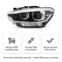 63117414141 63117414142 Faro Delantero LED AHL Adaptativo Original Usado para BMW Serie 1 F20 F21 LCI 2016-2019
