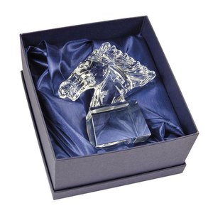 Cabeza de Caballo de Acrílico Transparente de 70x70x50 mm con Base, Impresión UV, para Ferias Comerciales y Bienvenida de Invitados - Product Image 3