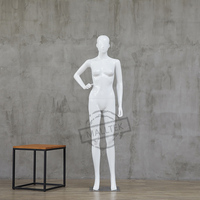 Maniquí de cuerpo completo femenino de moda de alto grado, modelo de maniquí con soporte