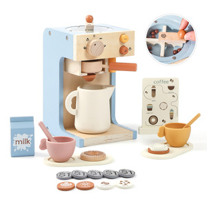 Set Giocattolo <span class=keywords><strong>Cucina</strong></span> per Bambini in Stile Nordico, Macchina del Caffè in <span class=keywords><strong>Legno</strong></span>, Giocattoli di Simulazione <span class=keywords><strong>Cucina</strong></span> e Cibo - Product Image 5