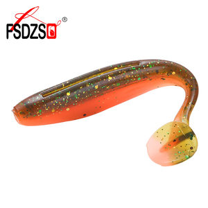 Best Sale 75mm-3g 7pcs/pack 100mm-6.5g 5pcs/pack Soft Bait Lure Soft Plastic Fishing Lure pesca