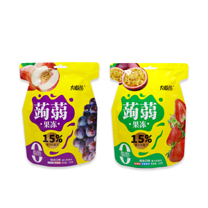 Vendita <span class=keywords><strong>calda</strong></span> gelatina Konjac aromatizzata alla frutta morbido e flessibile Keto personalizzato pronto a mangiare a basso contenuto di carboidrati 0 calorie confezionato in sacchetti - Product Image 1