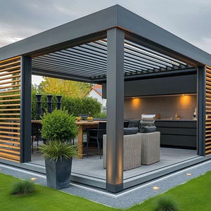 Gazebo con Sistema de Drenaje LFL, Bioclimático, de Aluminio, Ecológico, Duradero, con Dimensiones Personalizadas, Pérgola - Product Image 5