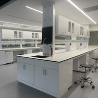 Banc de laboratoire en acier à structure modulaire, table de laboratoire étanche, banc de laboratoire pour étudiants à structure en acier