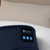 Masque de sommeil Bluetooth avec bandeau, écouteurs sans fil intégrés pour la musique avant le sommeil