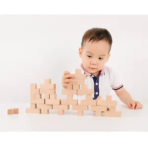 Conjunto de blocos de construção de brinquedos educativos de madeira em forma de T para crianças, 108 peças, aprendizagem precoce e construção