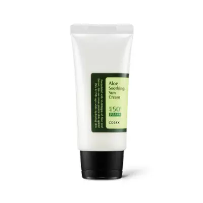 COOSRX Aloe Creme Solar Calmante SPF50 PA++ 50ml - Fabricado na Coreia Certificado CPNP