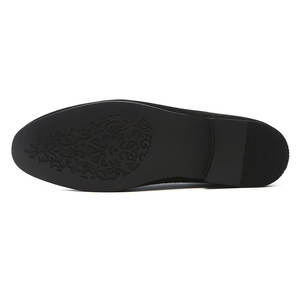 Mocassins de smoking en cuir véritable pour hommes, grandes tailles 37-44, gris, à bout rond, chaussures de mariage - Product Image 4