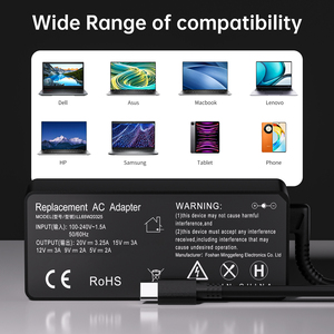 NUEVO 65W 20V 3.25a adaptador <span class=keywords><strong>de</strong></span> corriente Tipo C USB pin cuadrado <span class=keywords><strong>cargador</strong></span> <span class=keywords><strong>de</strong></span> <span class=keywords><strong>computadora</strong></span> portátil para <span class=keywords><strong>computadora</strong></span> portátil ADLX65YDC2A - Product Image 6