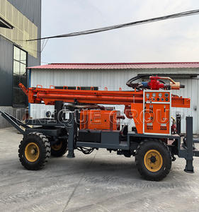 La Chine roue portable de forage à vendre à Dubaï puits d'eau électrique hydraulique plate-forme de forage de noyau de diamant - Product Image 6